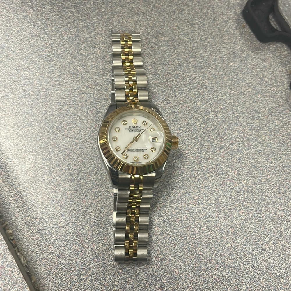 Rolex 28mm ladies two tone watch